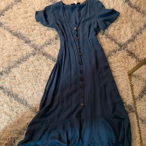 Long blue Francesca’s dress Size Small